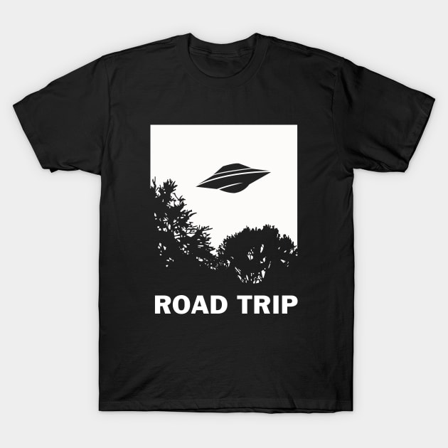 UFO Road Trip T-Shirt by dumbshirts